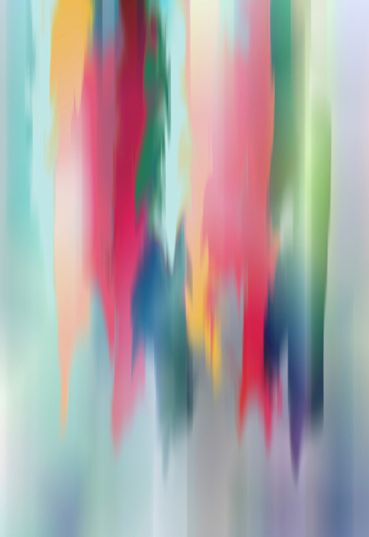 Abstract pattern of flowing colours, illustration
