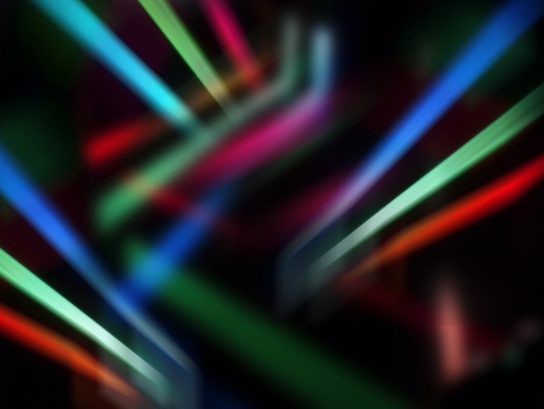 Abstract pattern of glowing lines, illustration