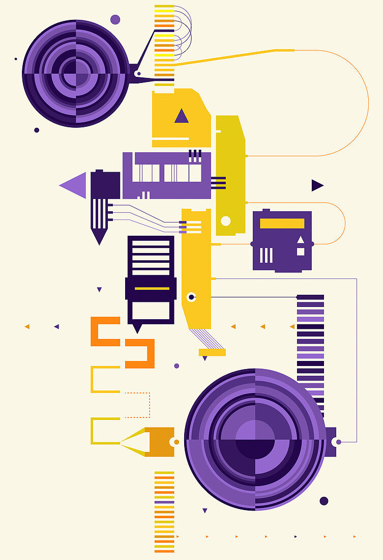 Abstract geometric shapes, illustration