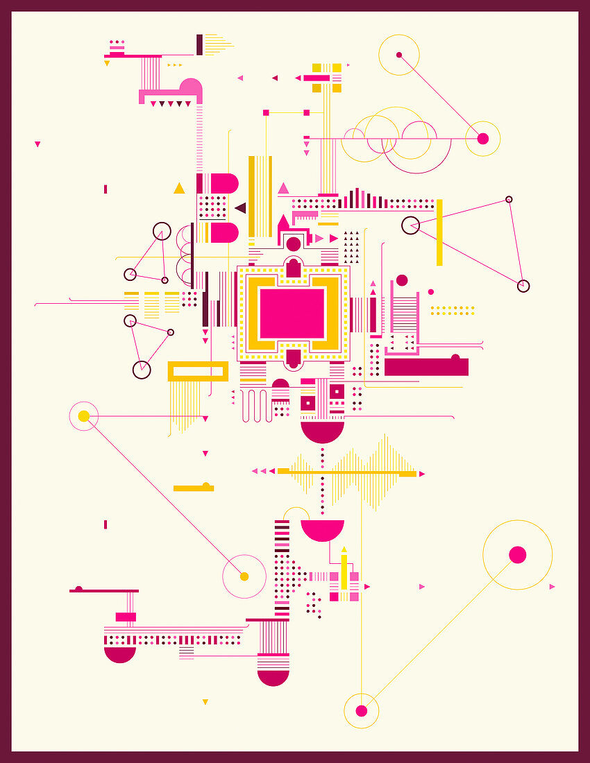 Abstract geometric shapes, illustration