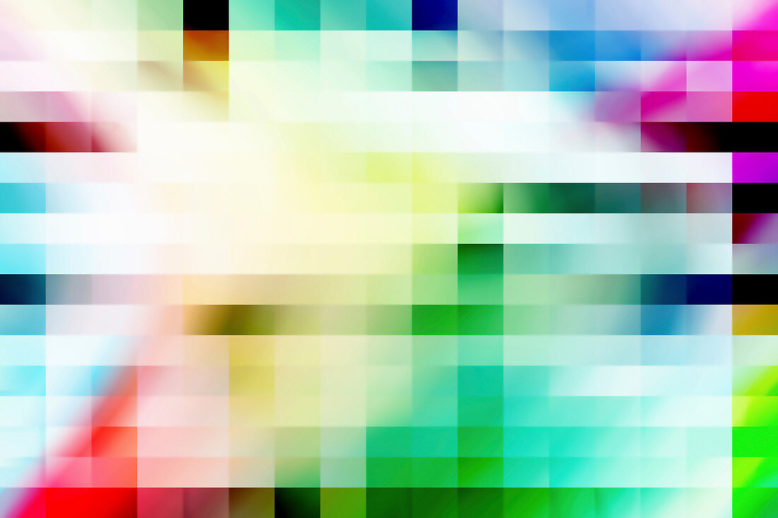 Blurred abstract squares, illustration