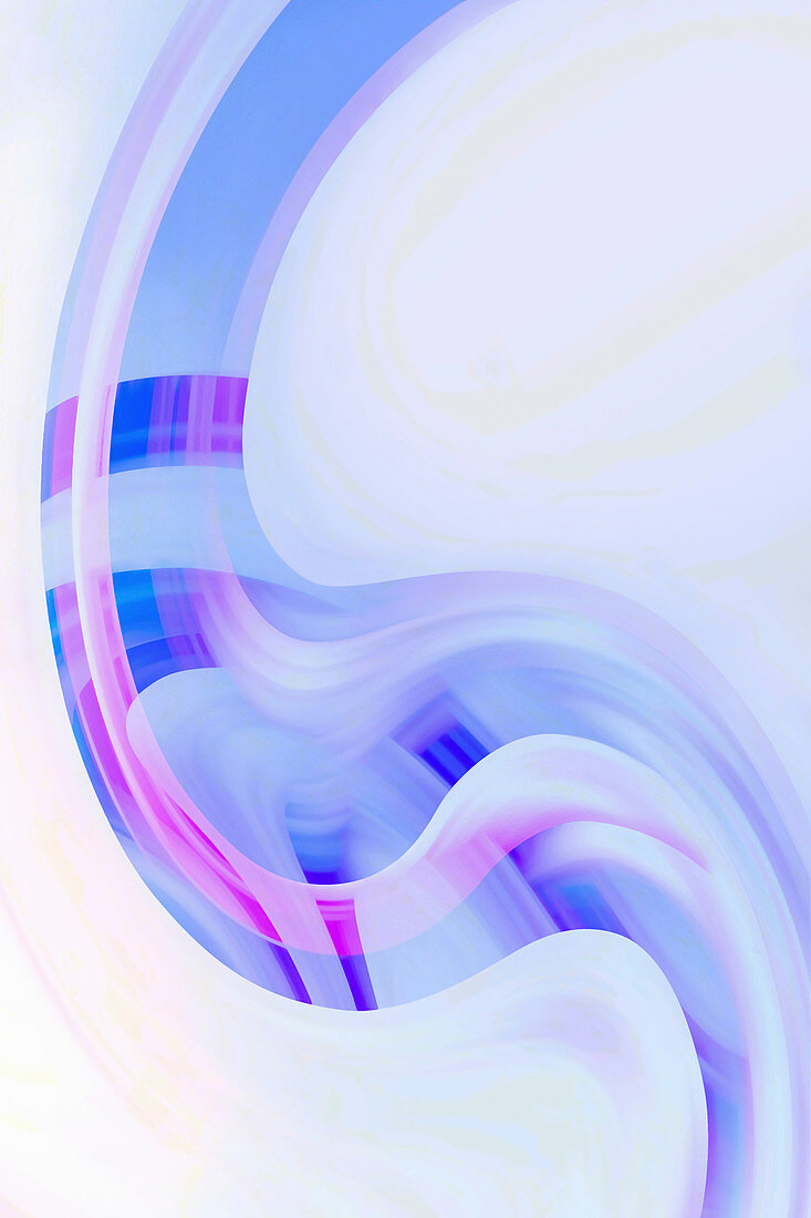 Abstract curve pattern, illustration