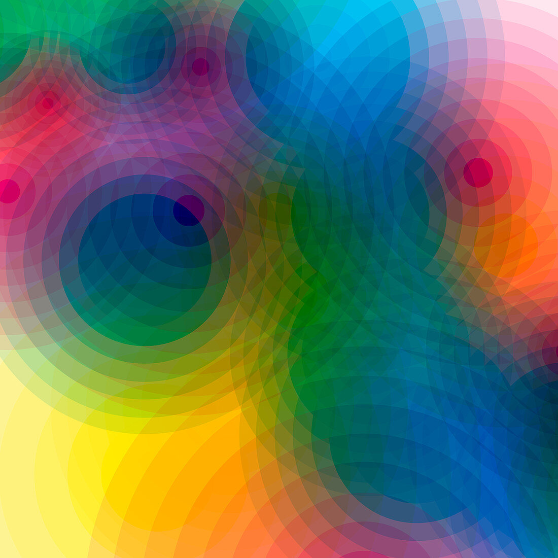 Abstract pattern of circles, illustration