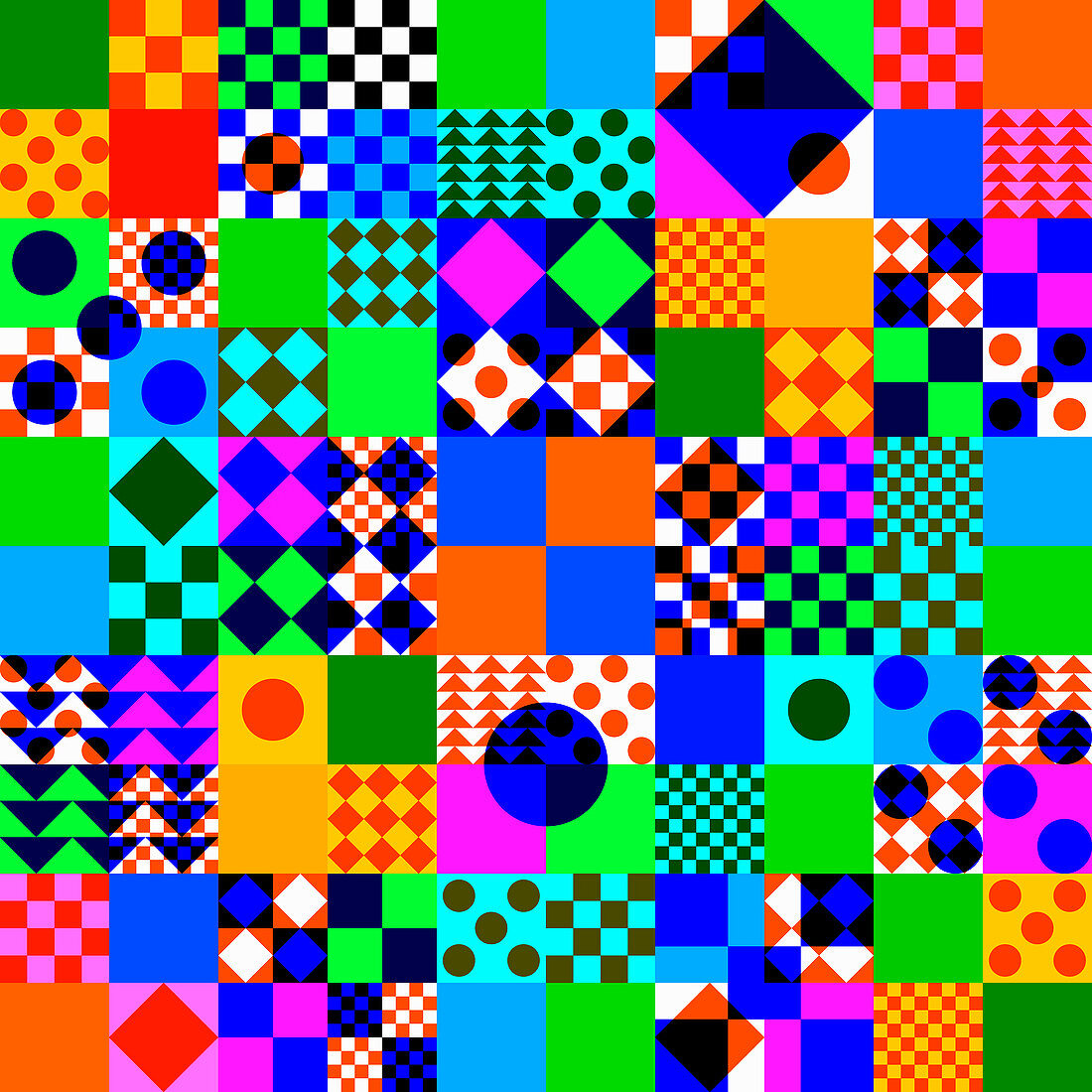 Pattern of geometric shapes, illustration
