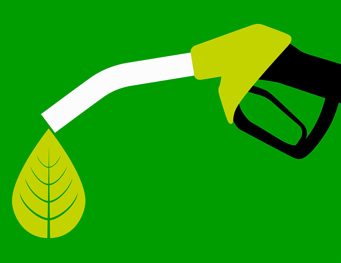 Biofuel, conceptual illustration