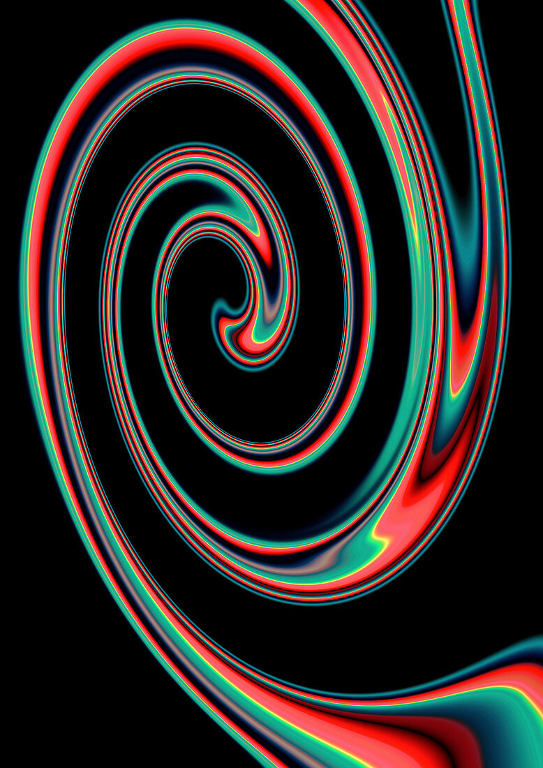 Abstract spiral pattern, illustration