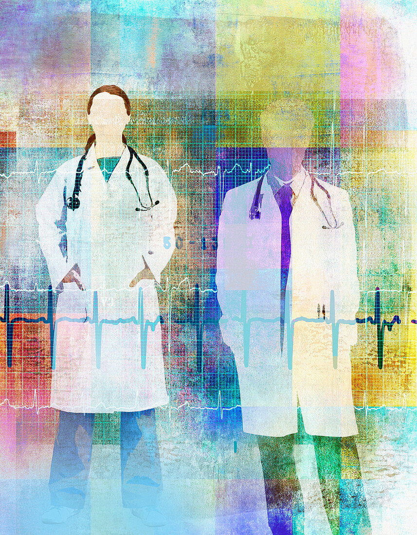 Medical professionals, illustration