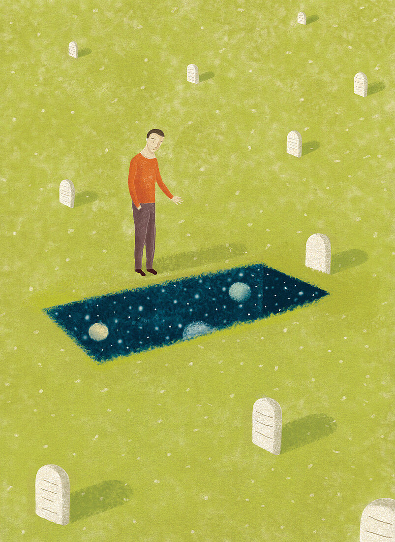 Grief, conceptual illustration