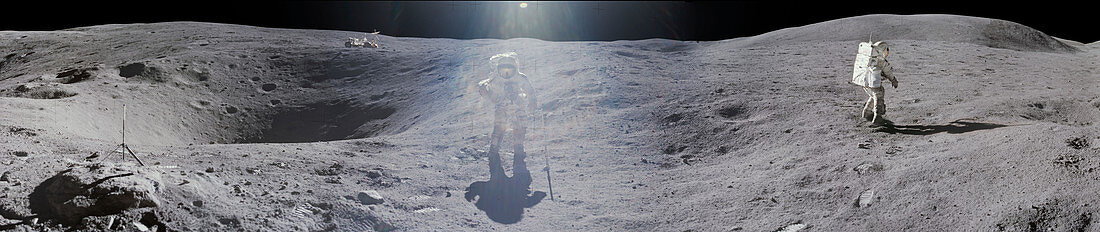 Apollo 16 exploration of the Moon, April 1972