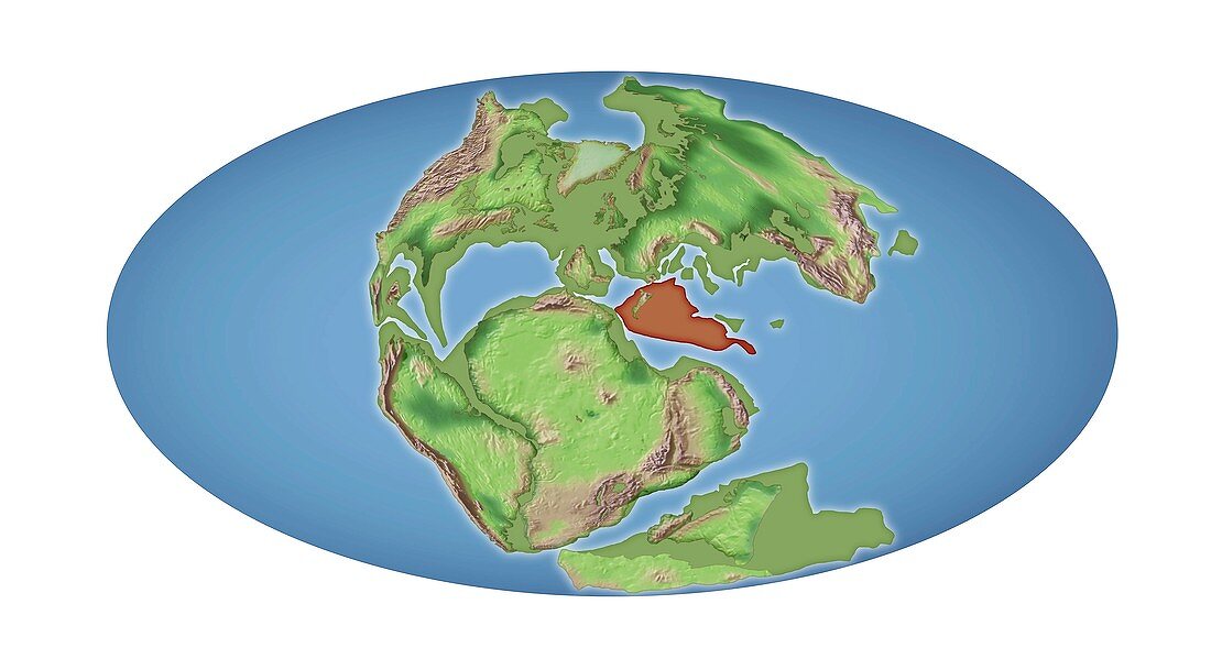 Greater Adria lost continent, 140 million years ago