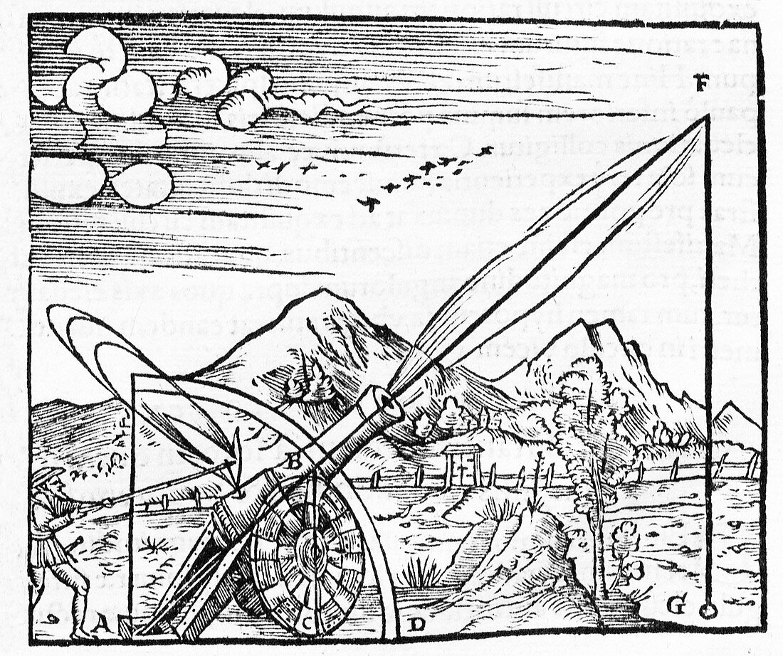 Gunner firing a cannon, 16th century