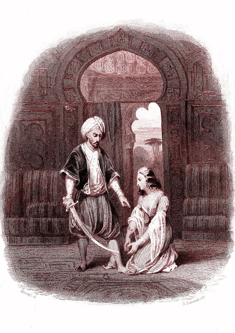 Scene from The Arabian Nights, 18th century