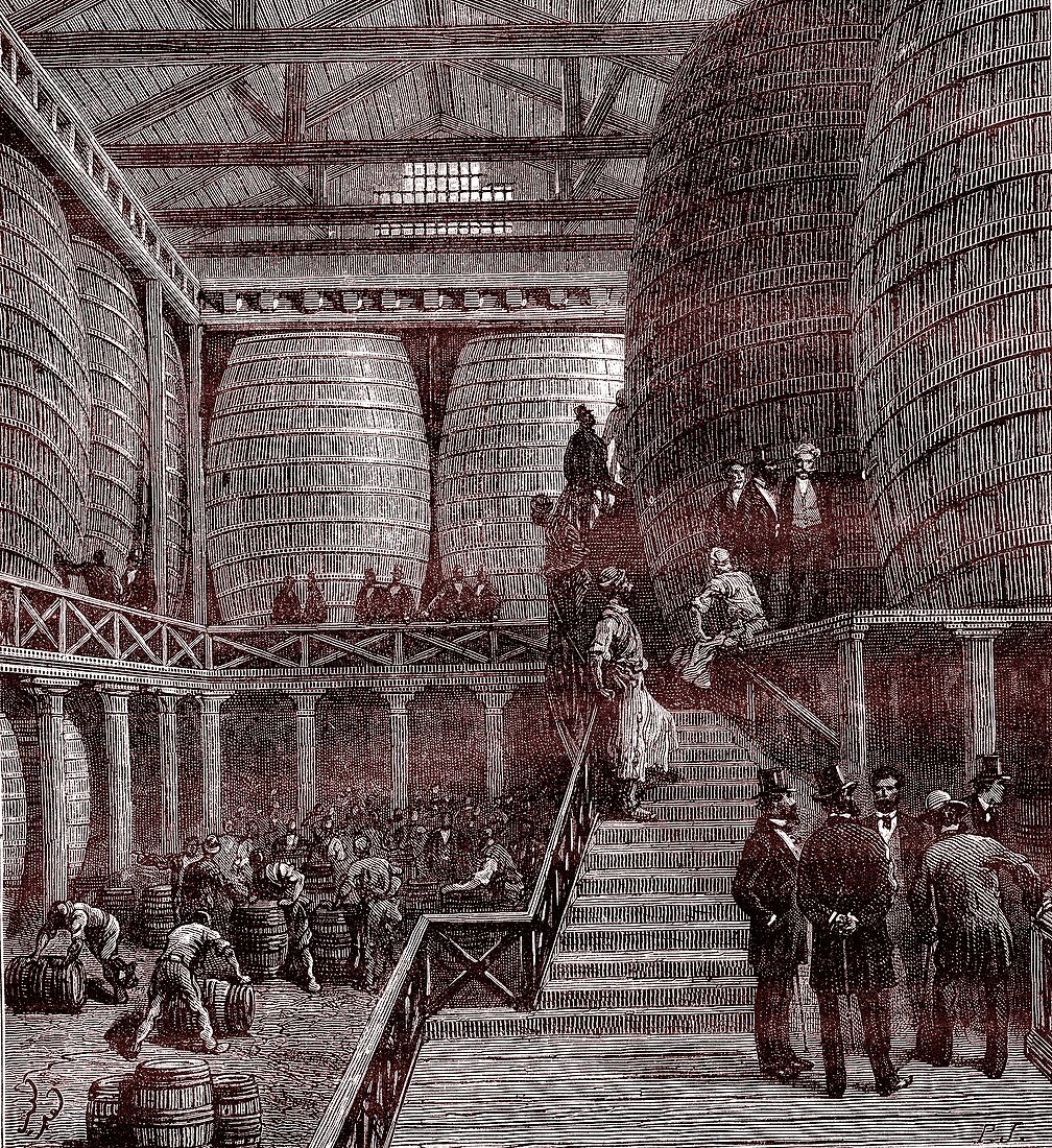 Beer brewing industry, 19th century