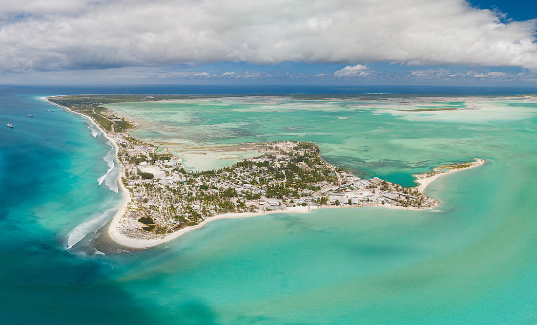 Kiritimati, Line Islands, aerial photograph