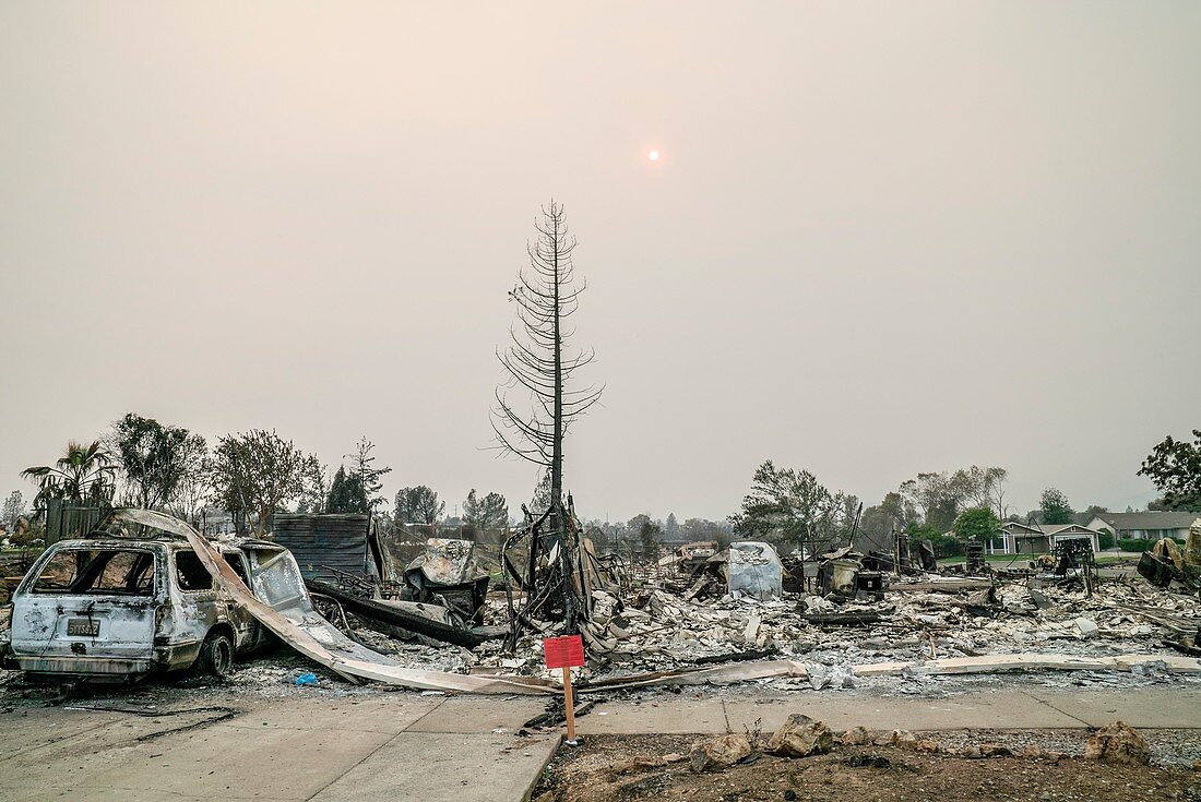 California wildfire aftermath, August 2018