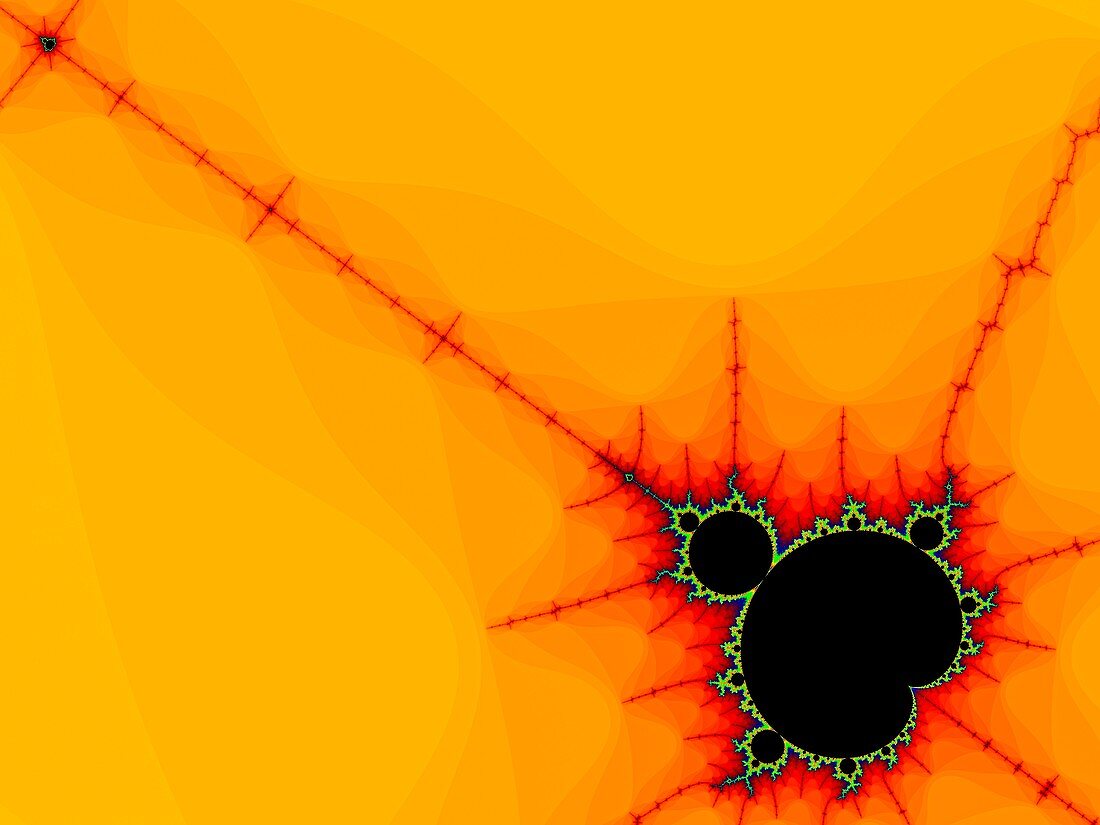 Mandelbrot fractal, molecular model