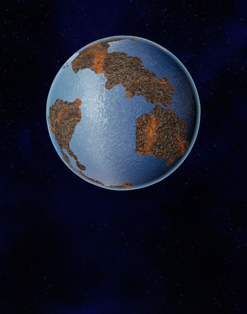 Formation of the Earth, illustration