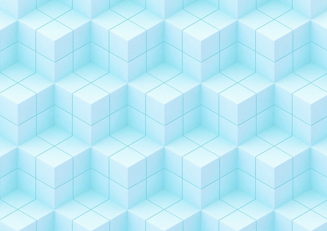 Cube pattern, illustration