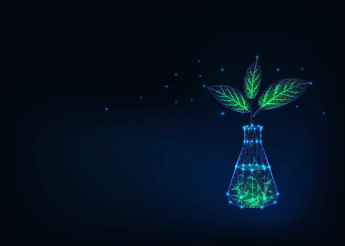 Green chemistry, conceptual illustration