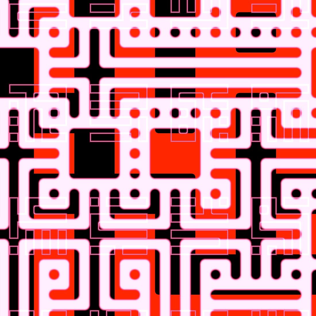 Abstract circuits, illustration