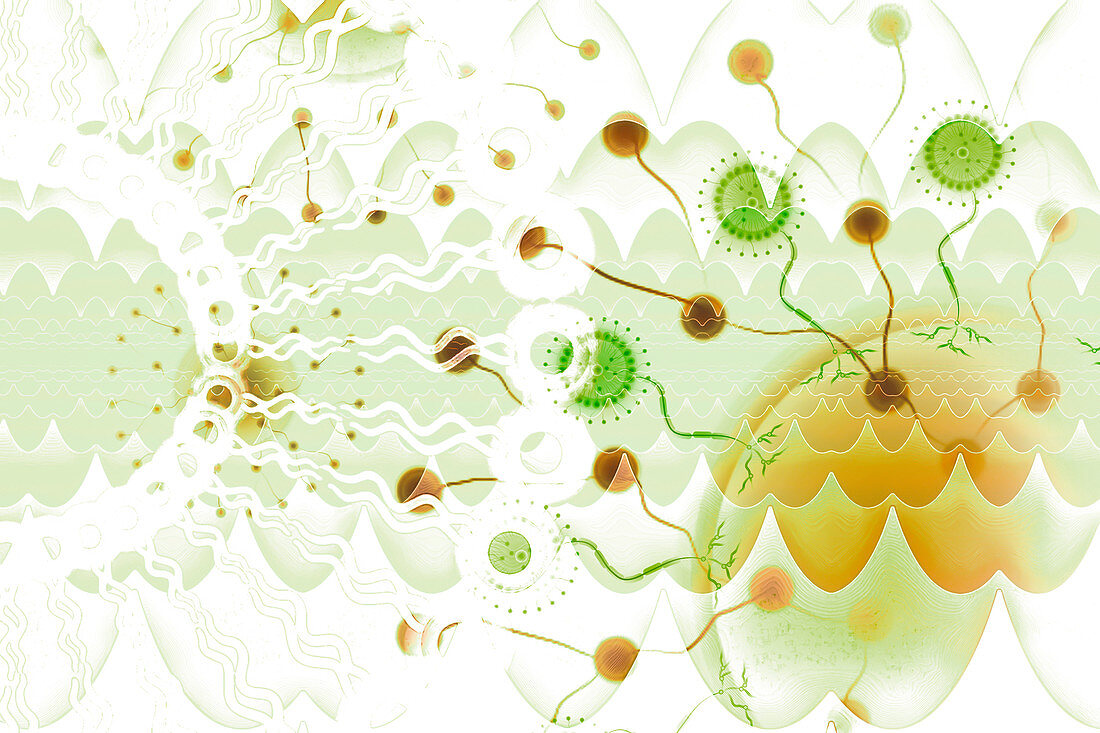 Synthetic biology, conceptual illustration