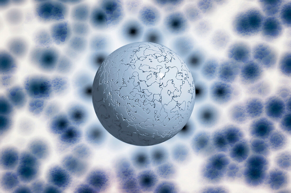 Neutrino, conceptual illustration