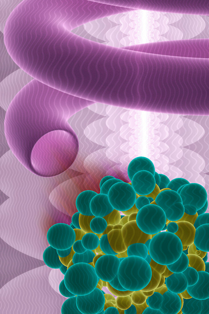 Nanotechnology, conceptual illustration