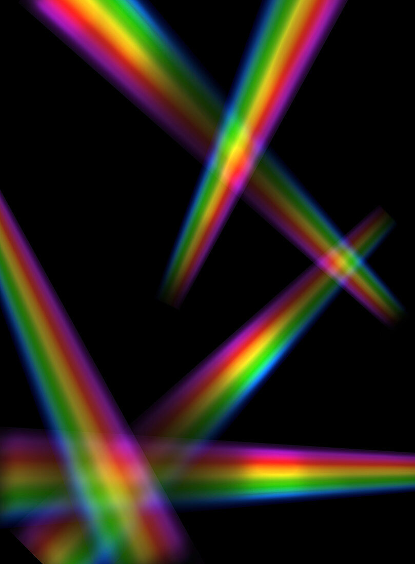 Light spectrums,illustration