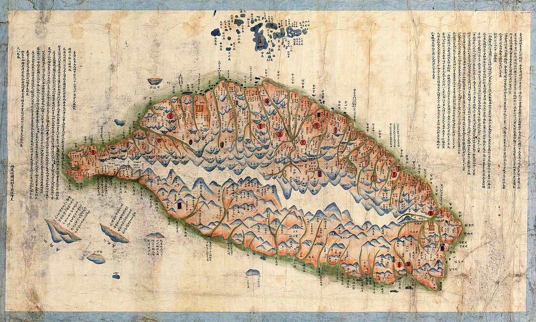 Map of Taiwan,19th century