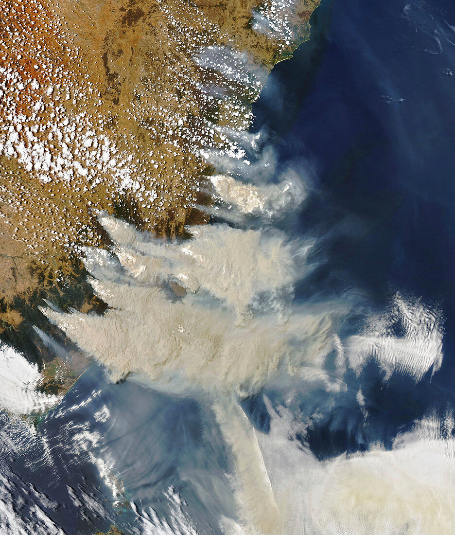 2019-20 Australian bushfire season,satellite image
