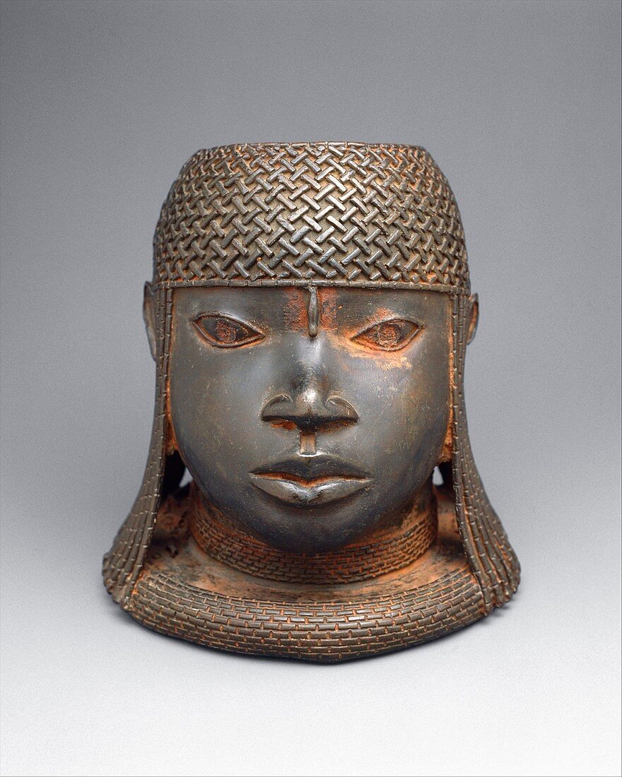 Brass oba sculpture from Benin,16th century