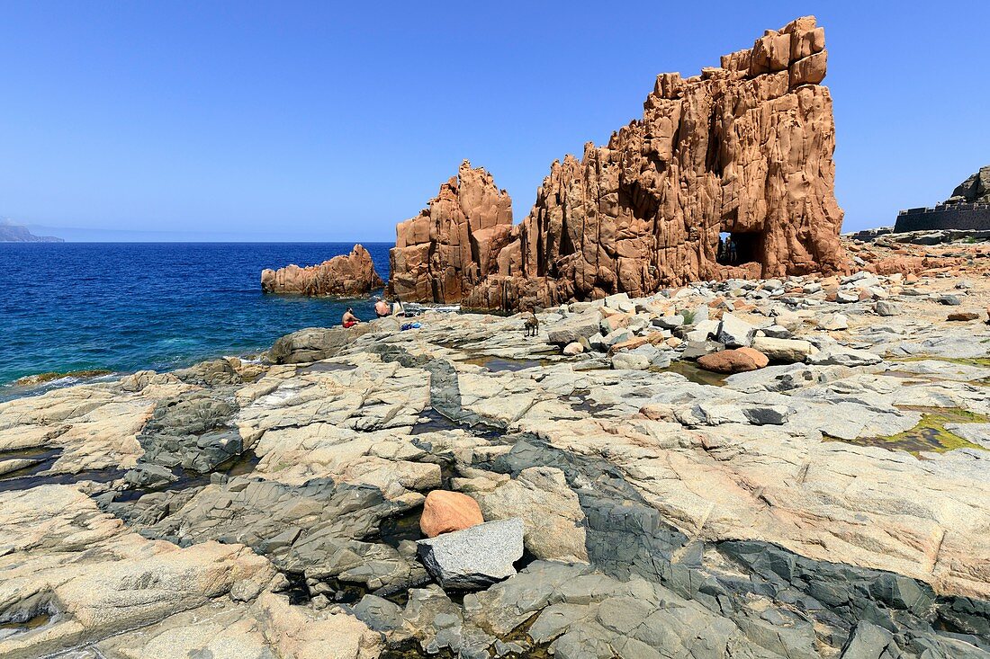 Igneous rocks near Arbatax, Sardinia, Italy