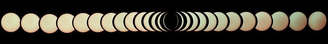 Phases of total solar eclipse,2 July 2019