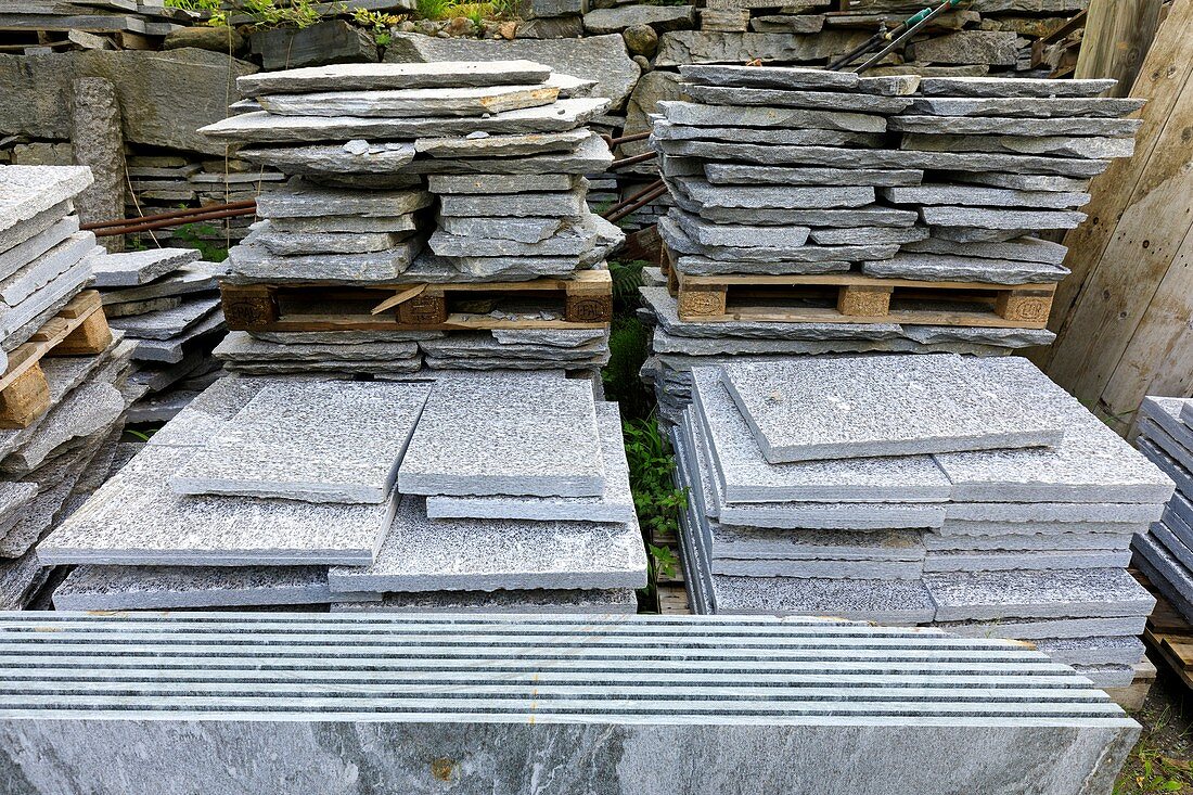 Gneiss slabs for construction