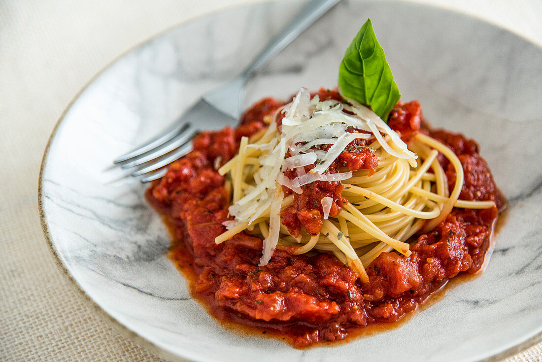 Vegetarische Spaghetti Bolognese