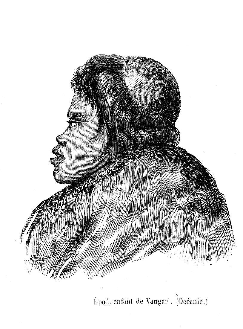 Vangari boy,19th Century illustration