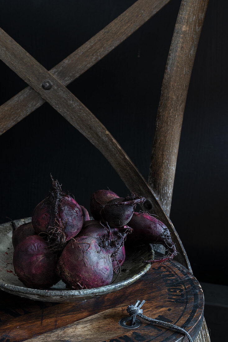 Smoked red beets