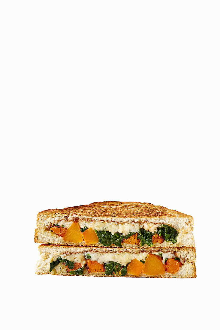 Spinach, squash and tamarind sandwich