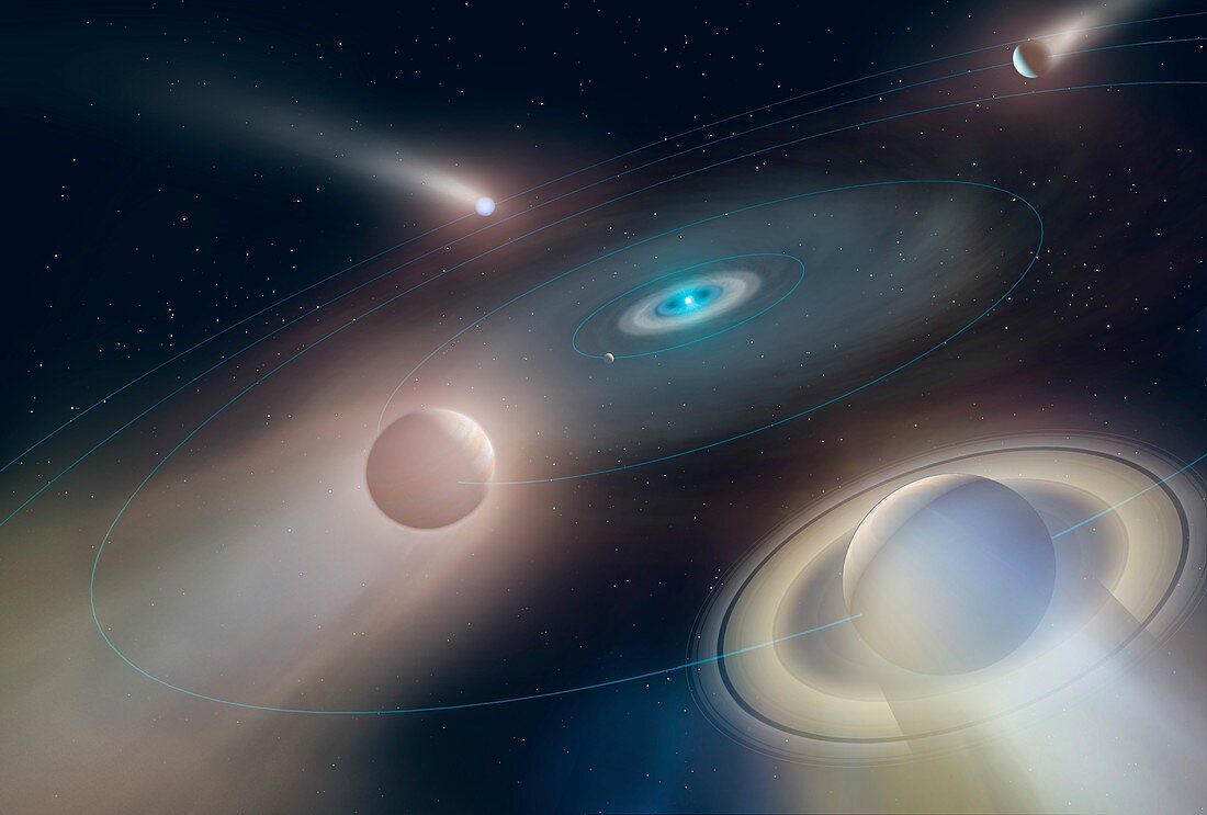 Solar System,illustration