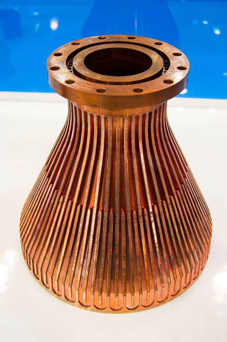 Copper electroformed component.