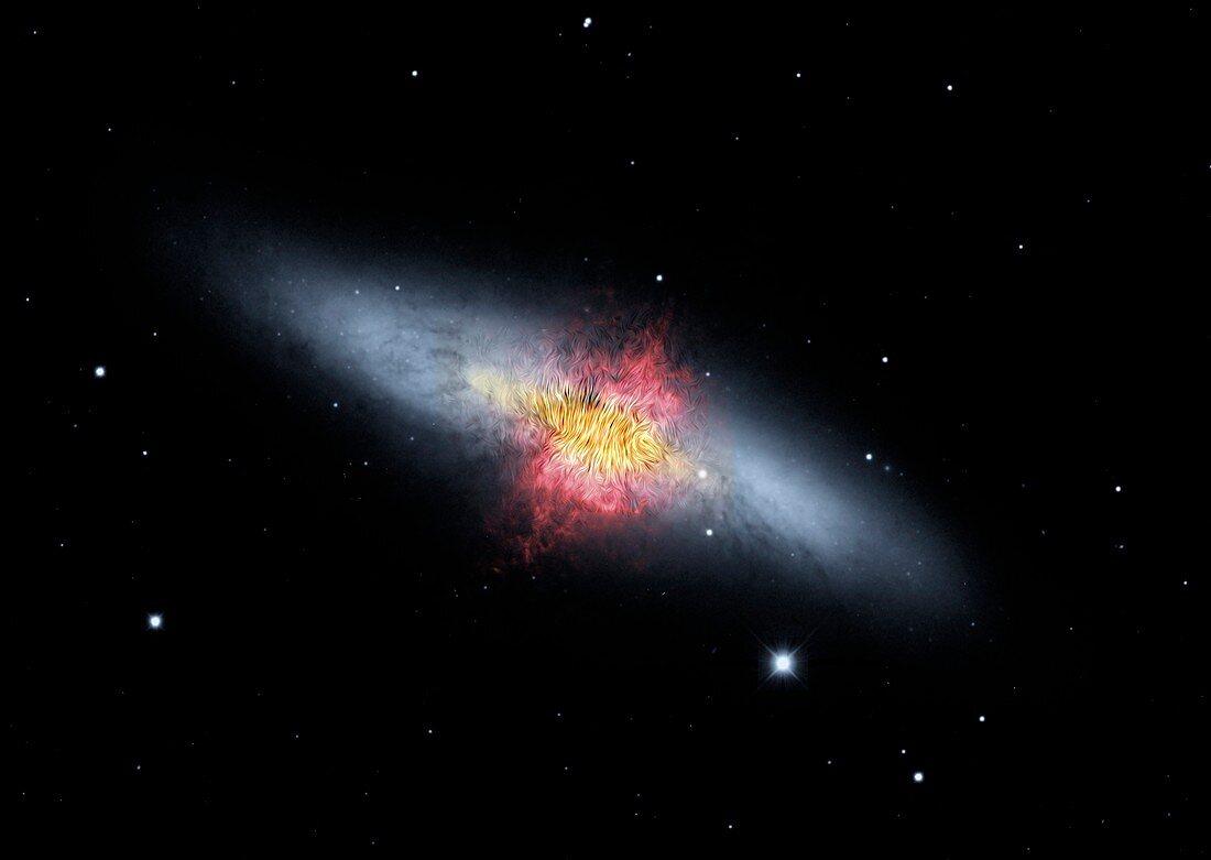 Cigar Galaxy (M82), optical image
