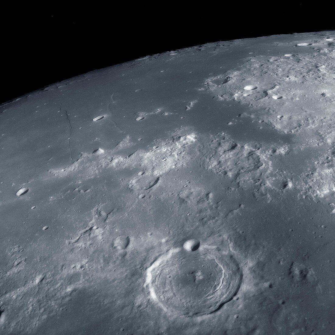 Lunar landscape, Apollo 11 photograph