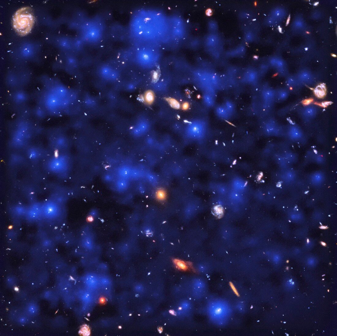 Hydrogen emissions in the early universe, VLT image