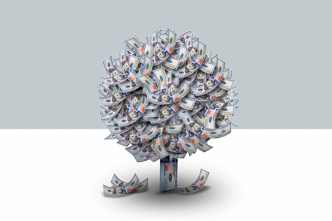 Financial growth, conceptual image