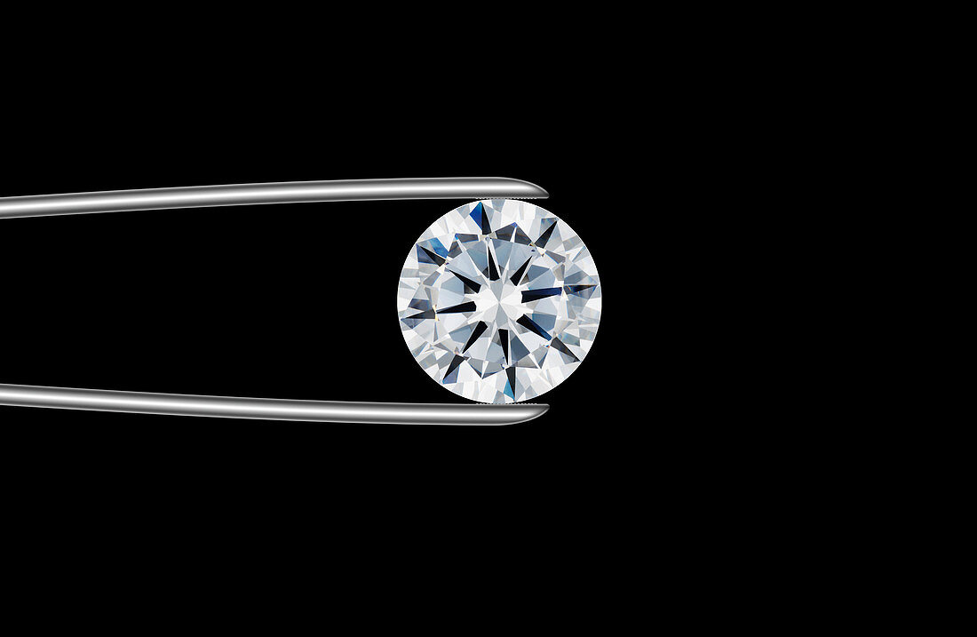 Brilliant cut diamond gemstone