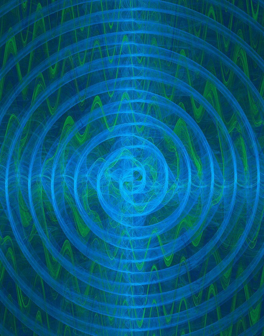 Radar screen abstract illustration.