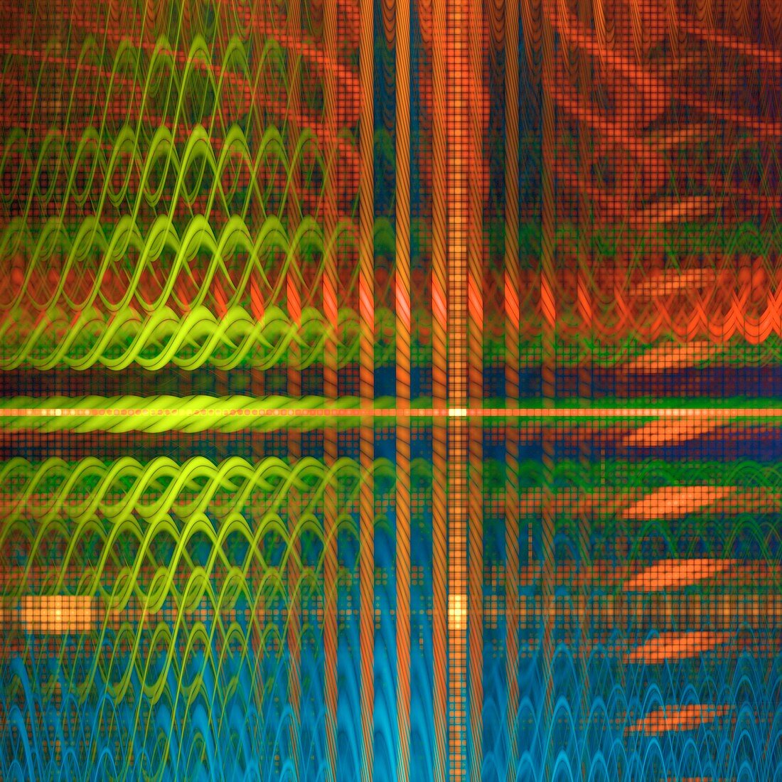 Data interference abstract illustration.