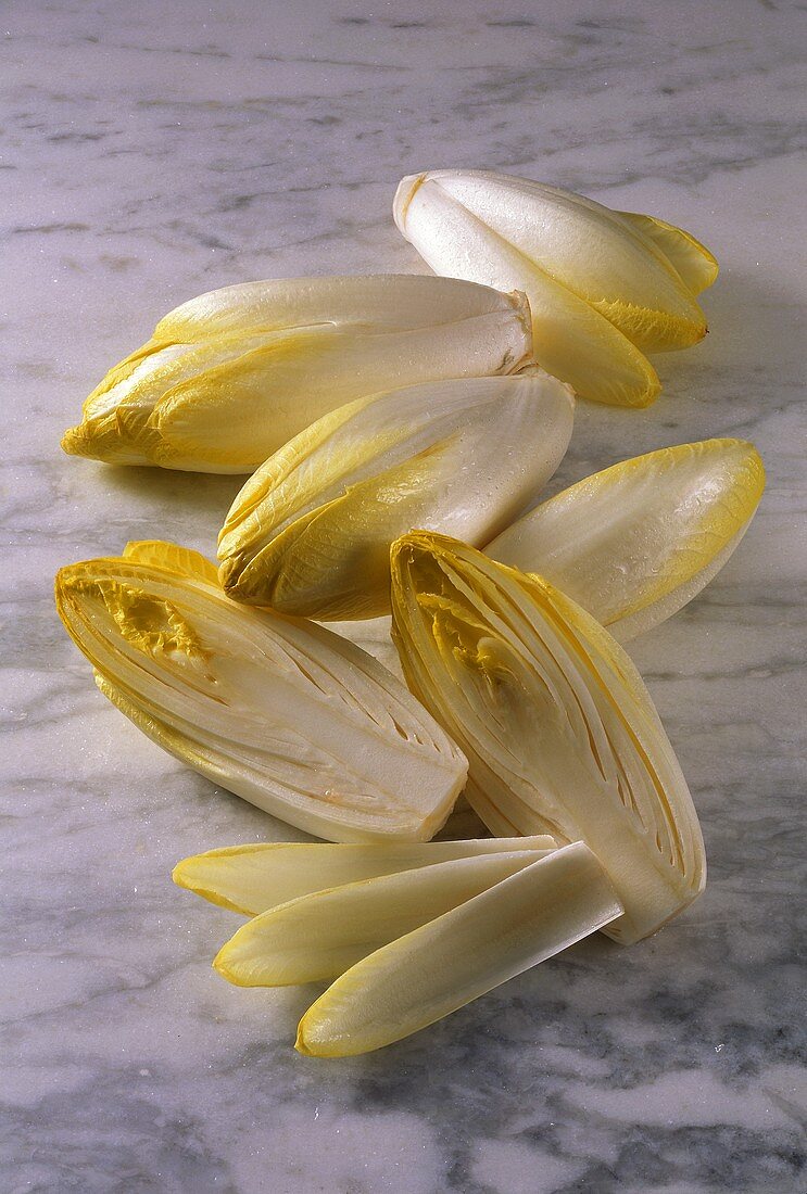 Many Belgian Endives