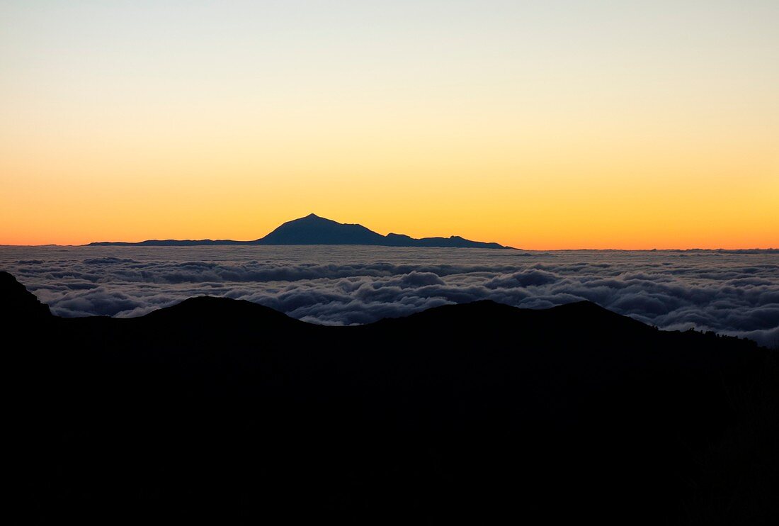 Teide volcano, Tenerife, seen from La Palma
