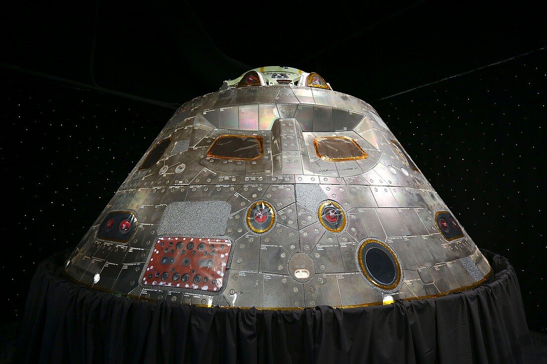 Orion Exploration Flight Test 1 module on display